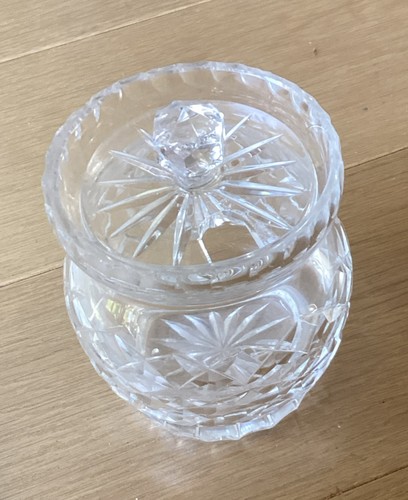 Vintage cut glass - cut, sunburst