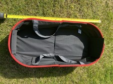 Vintage Foldable Tolly tots Graco Doll Carry Cot Red & Grey. Fits 18” Dolls