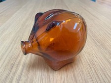 Vintage Small Amber Glass