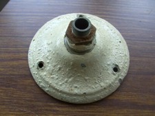 Vintage Art Deco painted metal ceiling rose