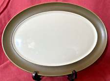 VINTAGE DENBY CHEVRON 111/8 inch OVAL STEAK/SERVING PLATTER MINT/EXCELLENT