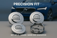 Volvo Silver Car Hub Centre