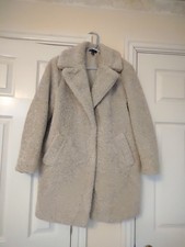 New Look cream Teddy coat