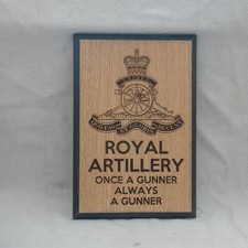 ROYAL ARTILLERY OAK VENEERED