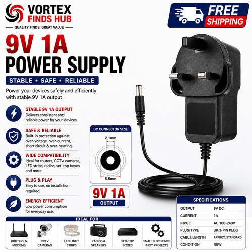 Power supply 9v - uk,