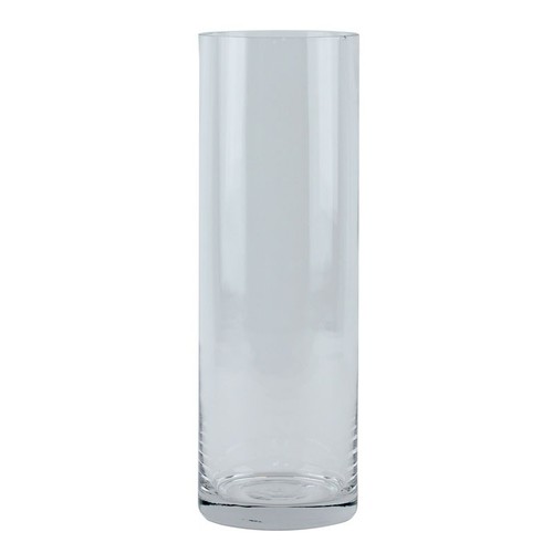 Clear cylinder glass vases - glass,