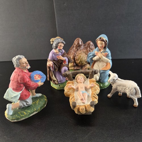Vintage italian nativity set - vintage,