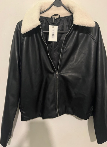 Faux leather biker - biker, jacket