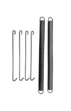 Pair spring and - of, hooks