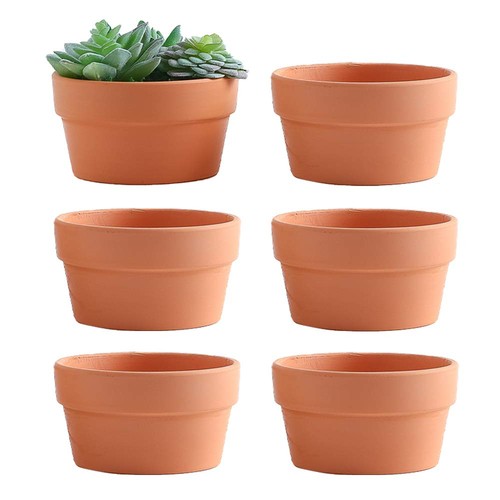 Terracotta planters inch - terracotta,