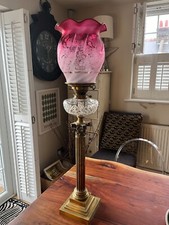 Antique vintage oil lamp with