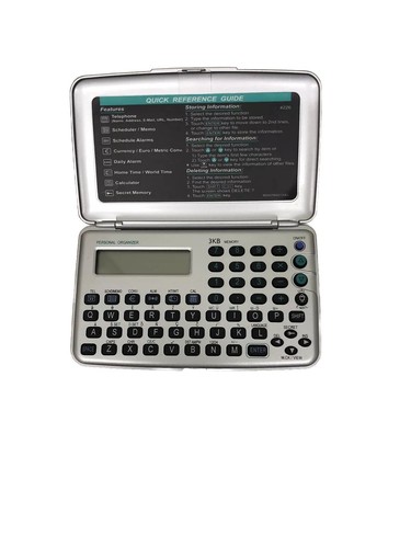 Silver personal organizer 3kb - organizer,