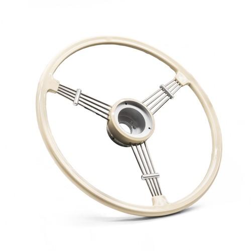Steering wheel ivory color - wheel,