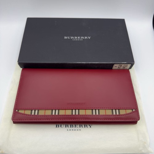 Burberry long wallet - burberry, leather
