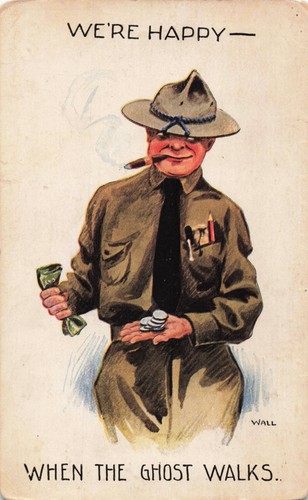Ww1 military postcard - ww1, american