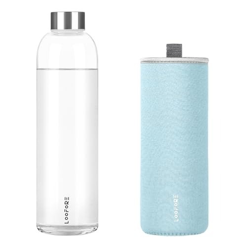 Litre bpa free glass water - 1,