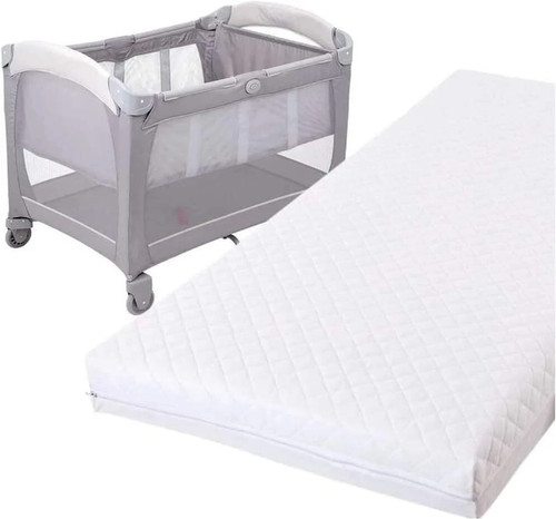 New quilted travel cot - new,