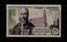 France French Eq. Africa Postage Stamps 1952 Mgr Augouard MNH Fresh (1v)