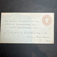 GB QV 1d Penny Pink Stamped to