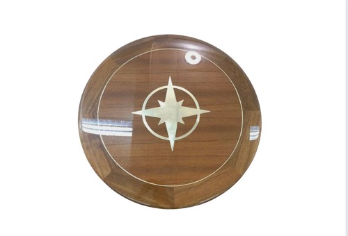 Round teak yacht boat rv - 28",