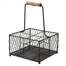 Condiments Holder 4 Wine Bottle Milk Crate Carrier Bar Hotel Restaurant | M&W