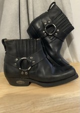 Loblan 096 Leather Boots Western Style, Size VNEZ 38, EUR 40, USA 6.5 