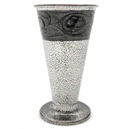 Archibald knox vase hammered - vase,
