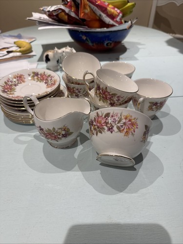 Colclough bone china tea cups - tea,