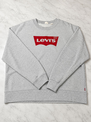 Levi sweatshirt mens grey - levi's,