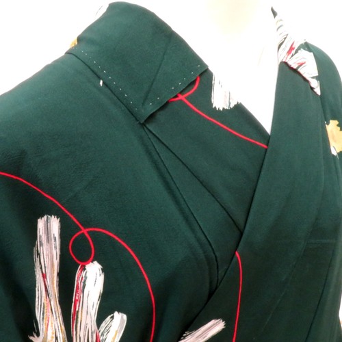 Antique kimono silk - kimono,