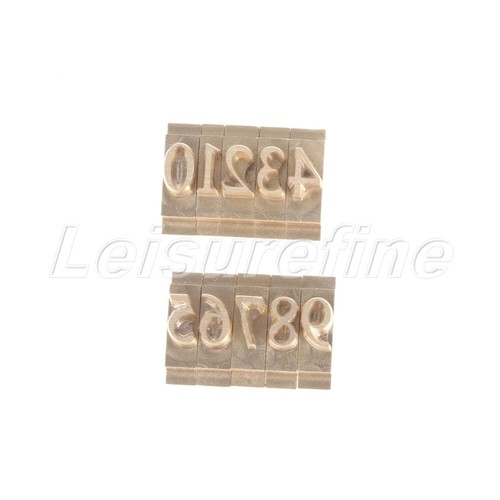 Numbers gold stamping - gold,