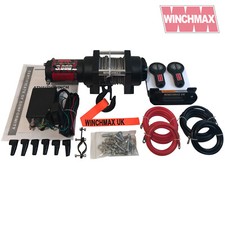 WINCH 12V  MIL SPEC ATV BOAT TRAILER 3000 lb WINCHMAX - DYNEEMA - MARINE