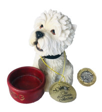 Dog Westie Ornament with Bowl