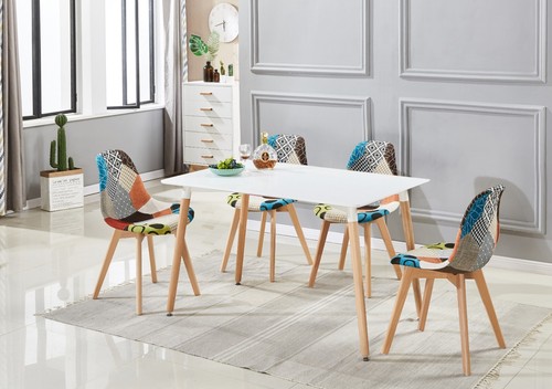 Patchwork halo dining table - patchwork,