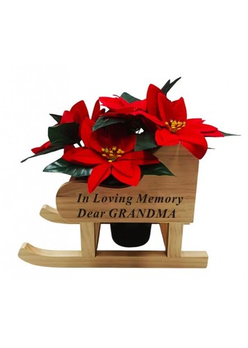 Grandma memorial wooden sleigh - memorial,