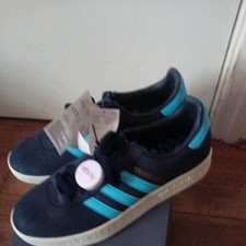 adidas Trimm-Trab Trainers  UK Size  9 Navy/ NWTIB no reserve 