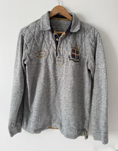 Joules grey quilted rugby - grey,