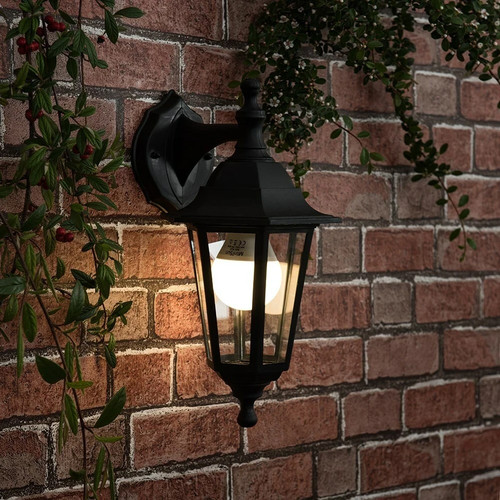 Led black coach house outdoor - black,