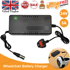 24V Mobility Scooter Wheelchair Battery Charger 5A Amp XLR Scooter Charger UK