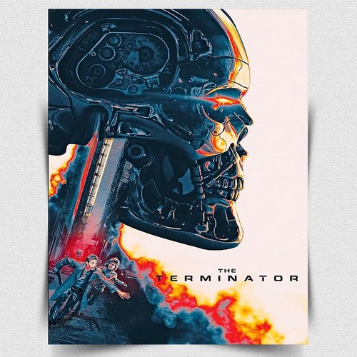 The terminator metal sign wall - the,