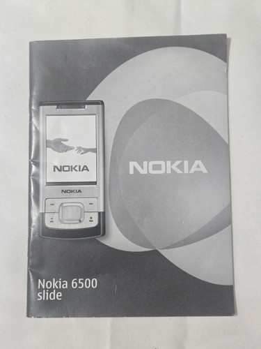 Nokia 6500 slide original user - nokia,