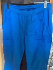 Women's Cherokee Royal Blue nursing scrubs cargo trousers size L