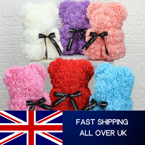 25cm artificial teddy rose - artificial,