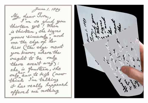 Handwriting script letter - handwriting,
