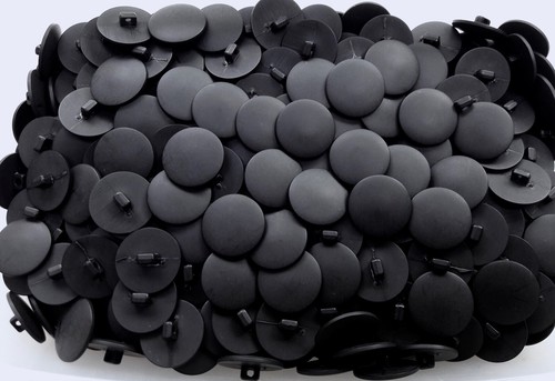 Buttons 21mm 34l matt black - buttons,