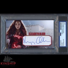 Elizabeth Olsen signed Cut 3x5