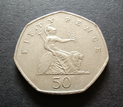 1997 fifty pence 50p small - fifty,