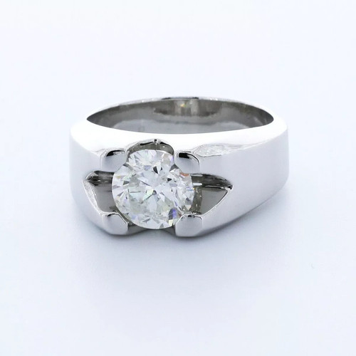 Single stone mens ring - stone,