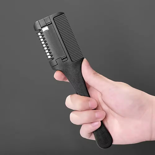 Hair cutting comb - razor,