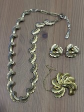 Signed Grosse Germany Christian Dior Set - Necklace, Brooch & Clip On Earrings